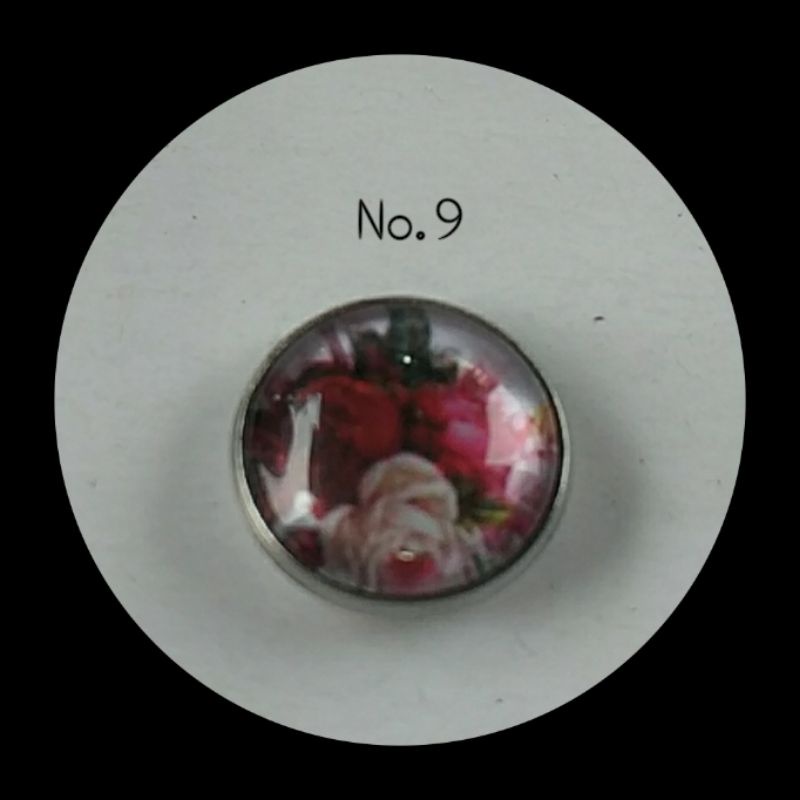 BM05-BROS MAGNET BUNGA /MAGNETIC HIJAB BROOCH 18MM-No. 9