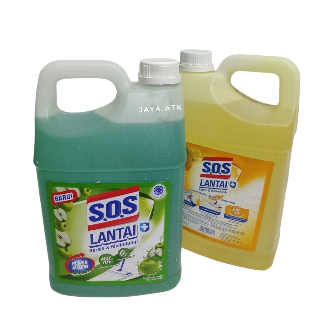 PEMBERSIH LANTAI SOS PEL 4 LITER JERIGEN FLOOR CLEANER GROSIR