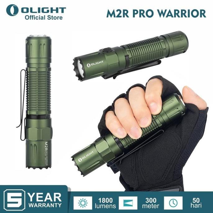 OLIGHT M2R Pro Warrior OD Green Flashlight Senter LED Limited Edition