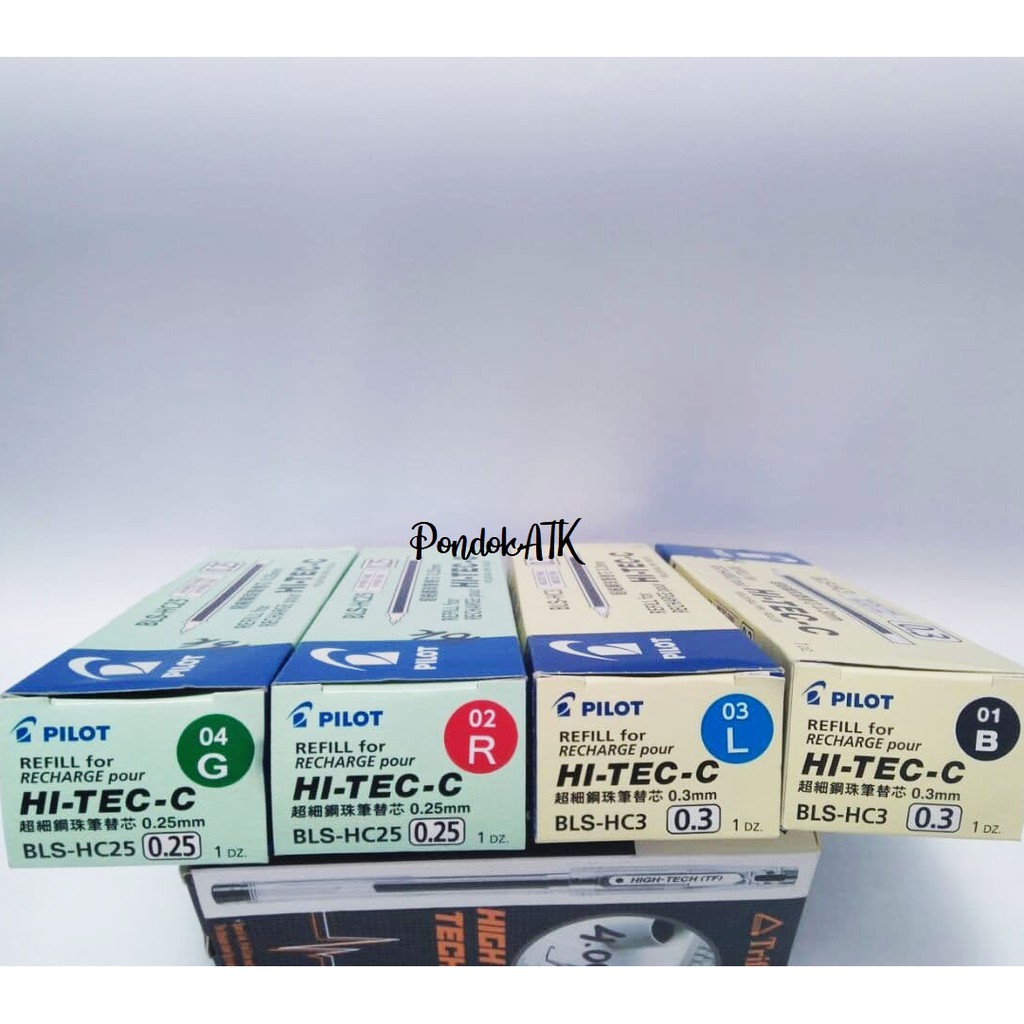 

Refill Pilot Hi-Tec -C 0.3mm / Isi Bulpen Makna Eceran