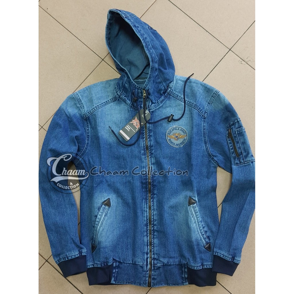 Best Seller Jaket Jeans Bomber Kupluk|Jaket Jeans Denim Casual Pria|Jaket Jeans New Fashion