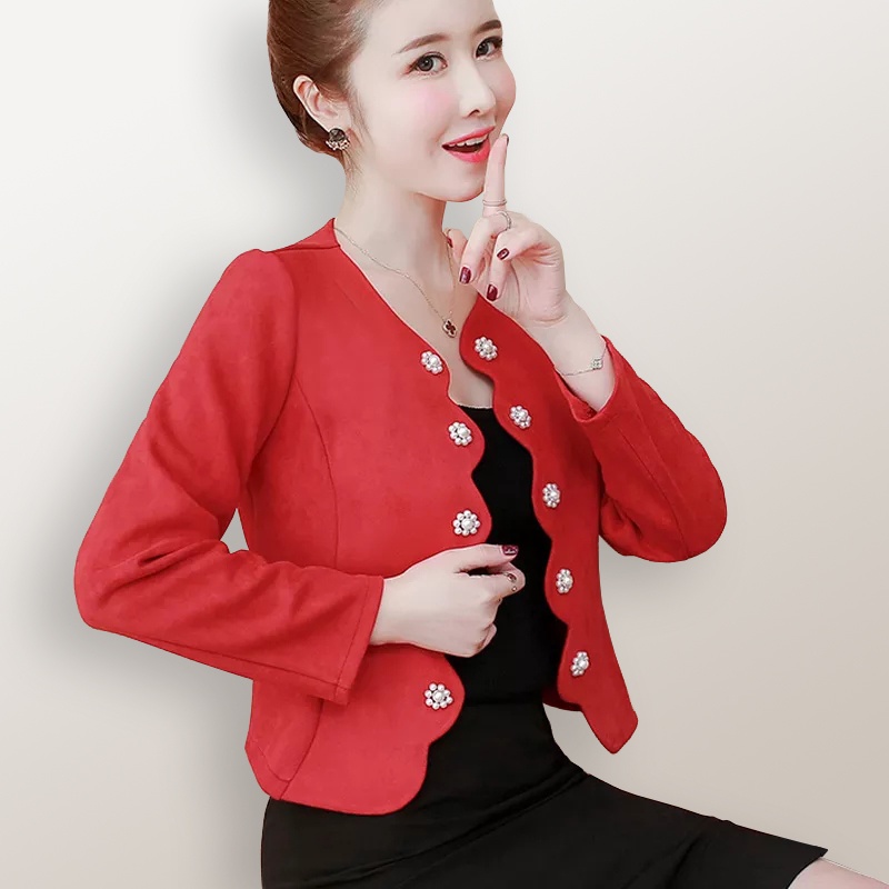 Blazer Kerja Kantor Wanita Gaya Korea Cantik Murah Terbaru - XSHOP Xaviera