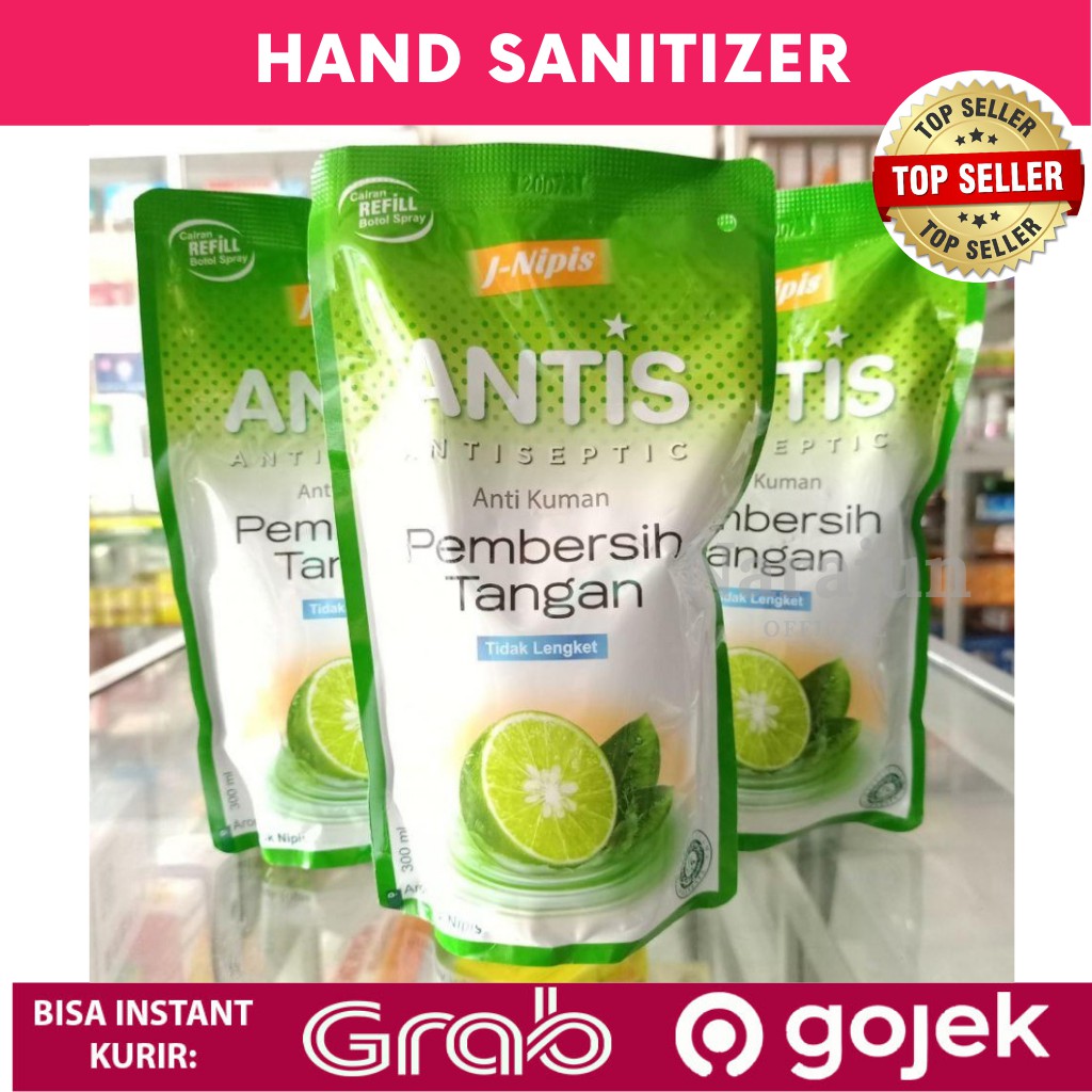ANTIS REFILL HAND SANITIZER CAIR POUCH ISI ULANG SPRAY 300 ML