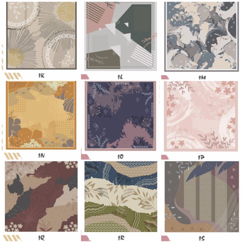 Custom nama logo brand sendiri bahan voal signature jilbab hijab scarf kerudung voal motif printing