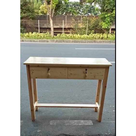 meja laci kayu jati Belanda