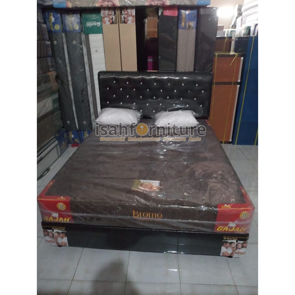 Springbed Set Gajah Bromo Komplit Set / Matras Gajah Komplit Set+Divan MMS