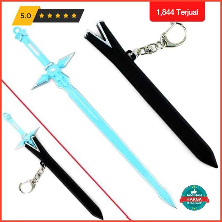Mainan Anak Puncak Promo Pedang Kirito Sao Gantungan Kunci Dark Repulsor Blue Rose Sword Eugeo Promo