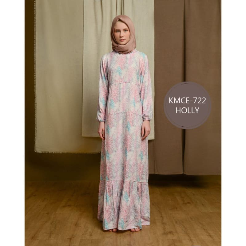 Daster Kudamas 100% original Longdress Chic/ Remple susun pastel Kudamas Couture KMC Daster premium