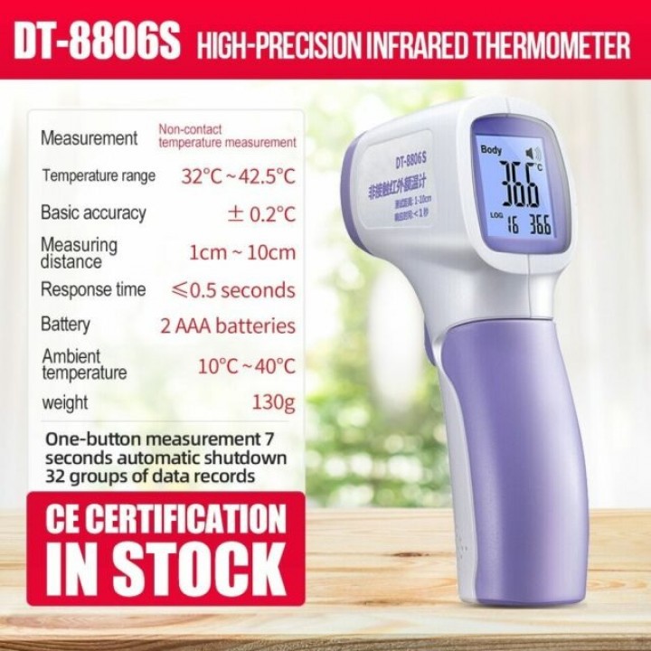 CEM DT-8806S - Non-Contact Infrared Digital Thermometer LCD Display