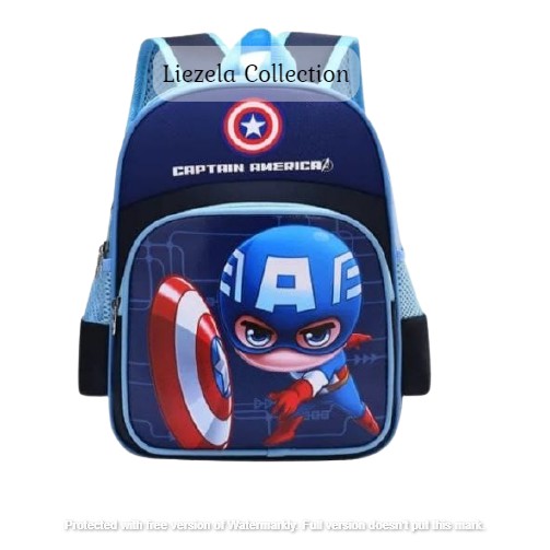 BISA BAYAR DI TEMPAT [COD] Ransel superman kapten amerika iron man spiderman super hero_Tas Ransel S