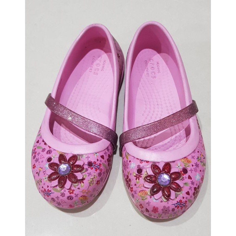sepatu anak perempuan crocs asli preloved