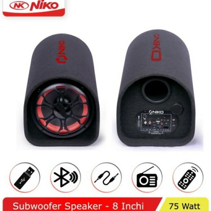 Speaker Niko Gl 8. Subwoofer Car Speaker Niko 8 Inch Bluetooth