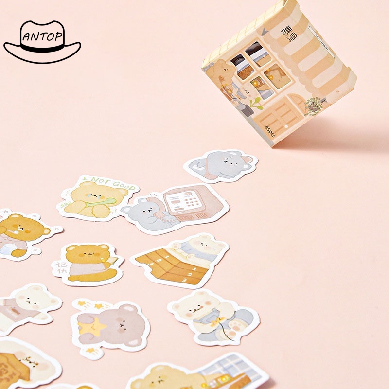 Stiker Lembar Memo Desain Kucing Lucu Kawaii Stiker Estetika ANTOP