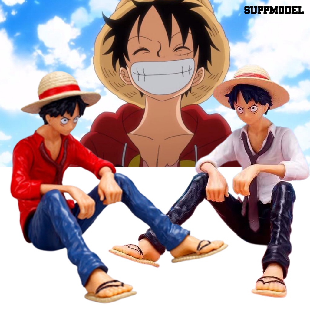 Mainan Action Figure Model Luffy Ekspresi Wajah Lucu Untuk Koleksi