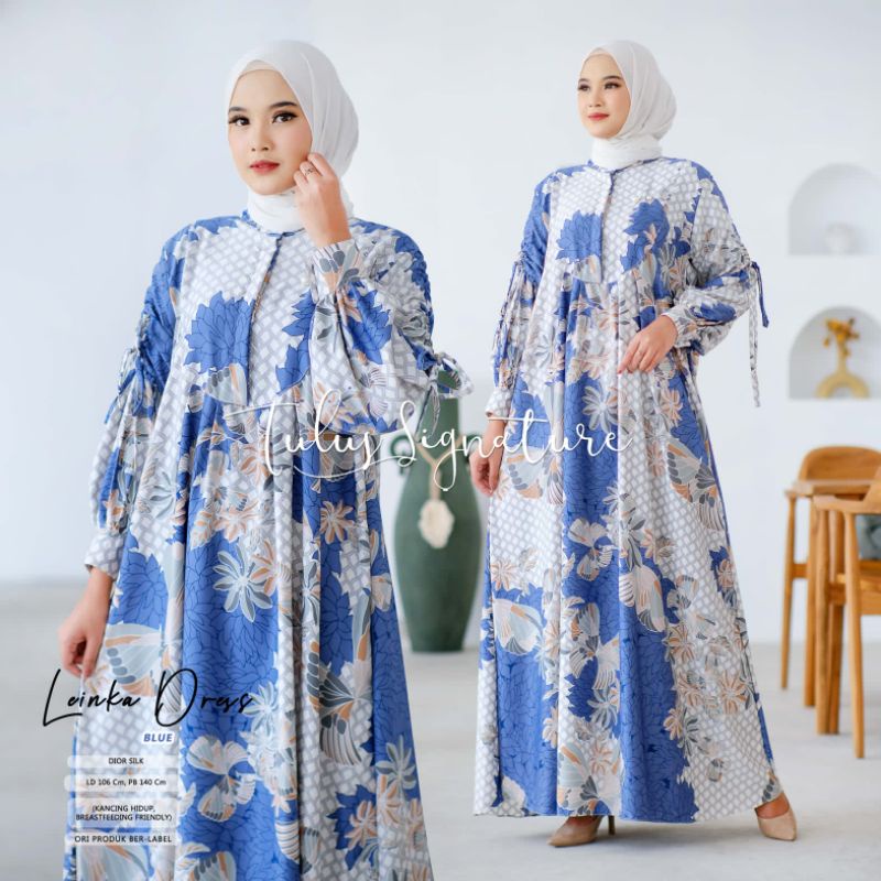 LEINKA DRESS BY TULUS SIGNATURE (DRESS MUSLIMAH) Dress wanita motif rekomended