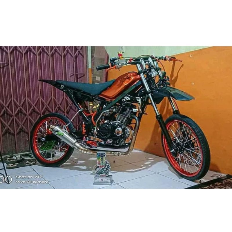 knalpot KLX 150 kolong knalpot jrm KLX crf dtracker