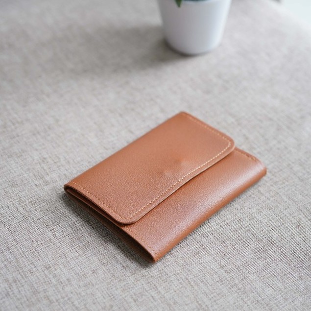Kamiyastuff Aiko Wallet - Dompet Wanita-Brown