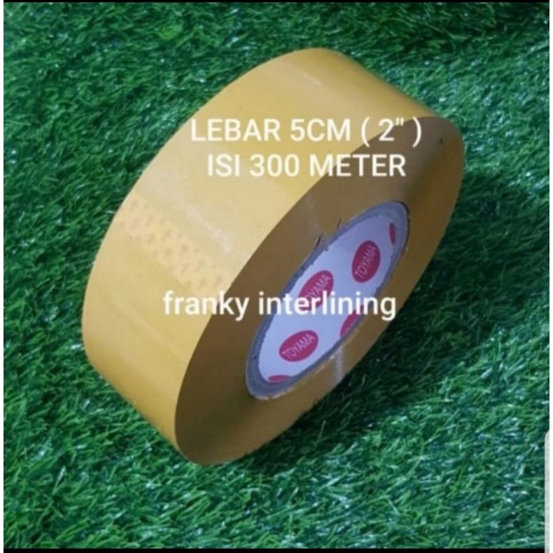 LAKBAN JUMBO LEBAR 5CM ISI 300 METER PER ROLL