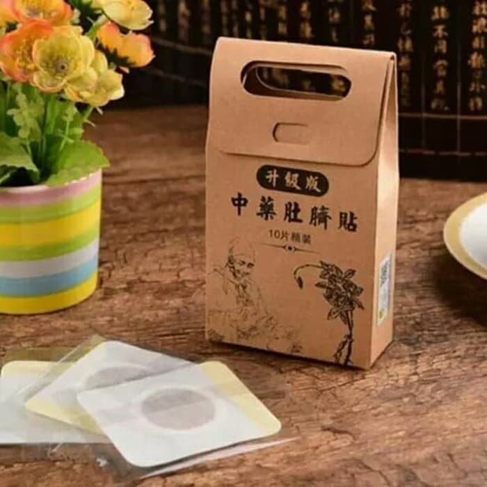 BEAUTY JAYA - COD - 【1 box = 10pcs】Slimming Patch Herbal Cina Koyo Pembakar Lemak Ampuh Pelangsing Tubuh