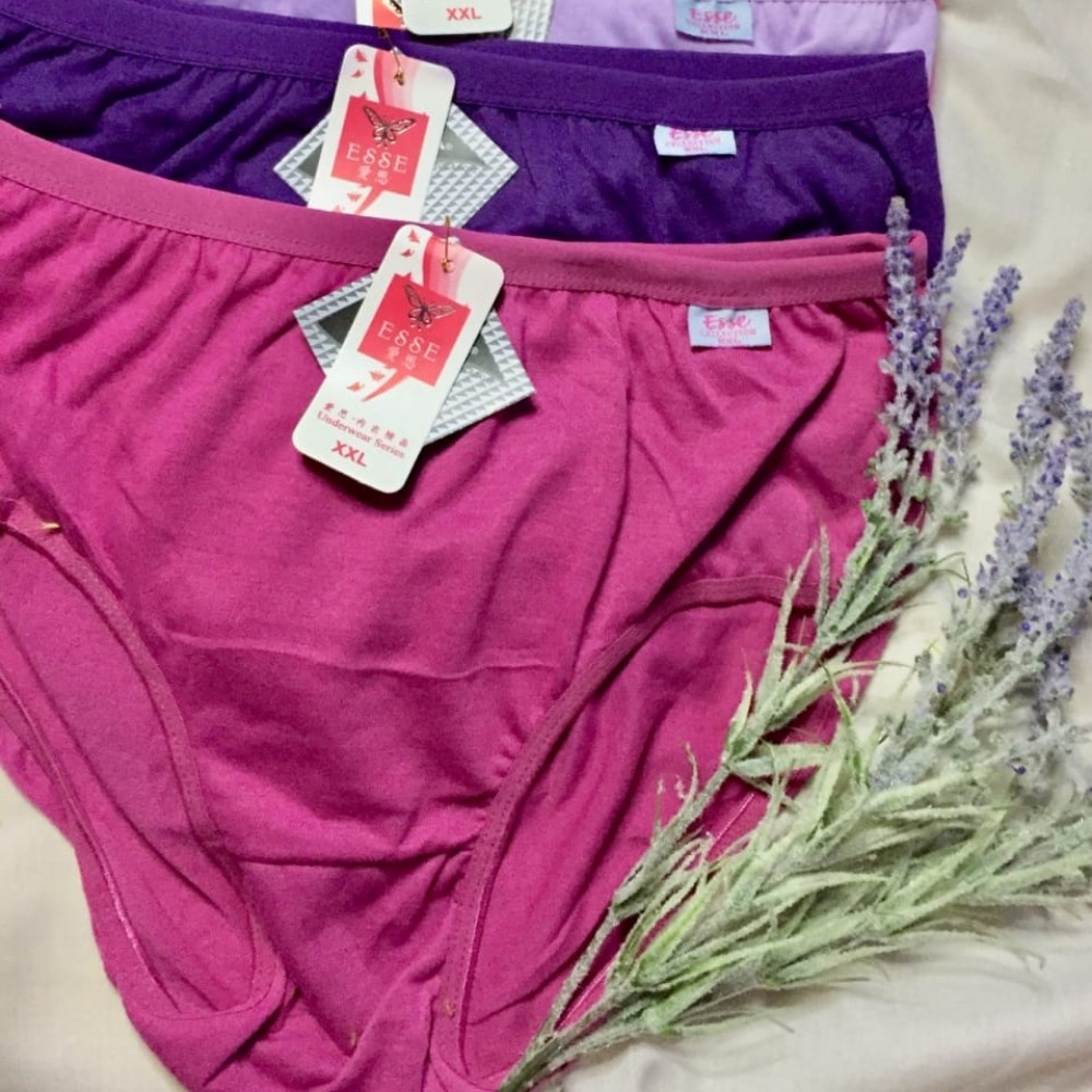 Celana Dalam Wanita Dewasa Polos / Undies celana dalam  Cewek  Esse  size M L XL XXL XXXL Esse