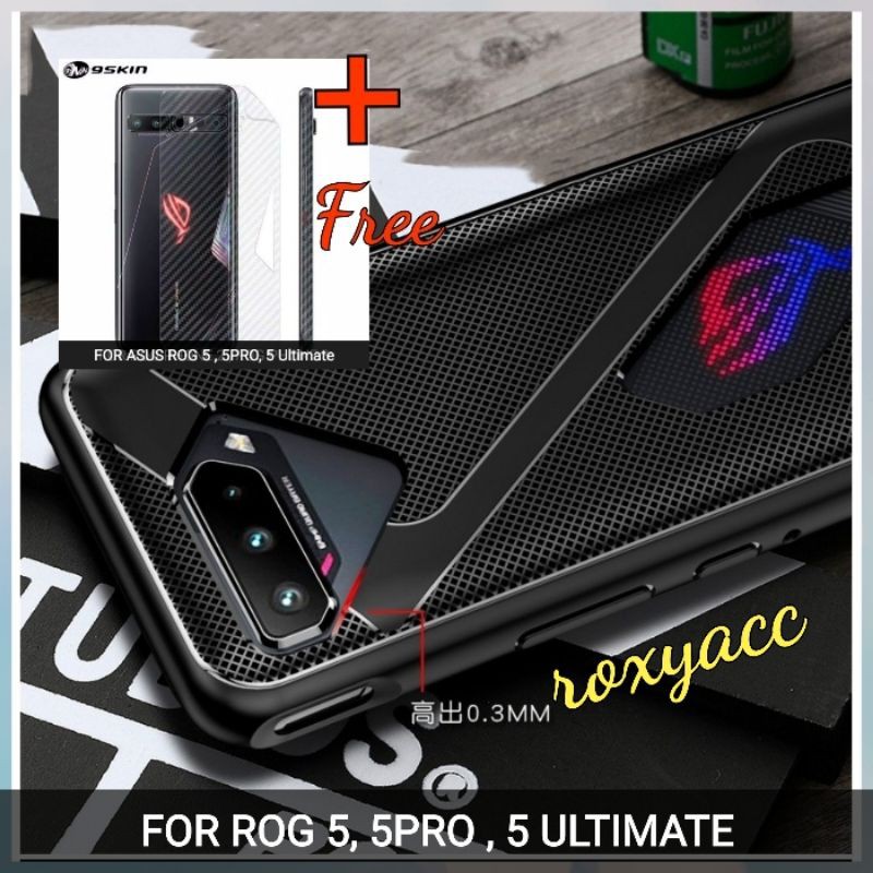 CASE ASUS ROG PHONE 5 , 5 PRO , 5 ULTIMATE VENTILATION ARMOR SILIKON SOFT LENTUR