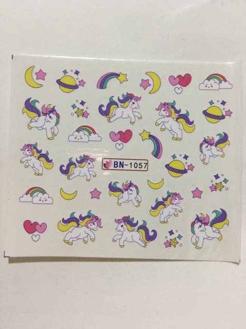 Stiker kuku/ nails stiker unicorn