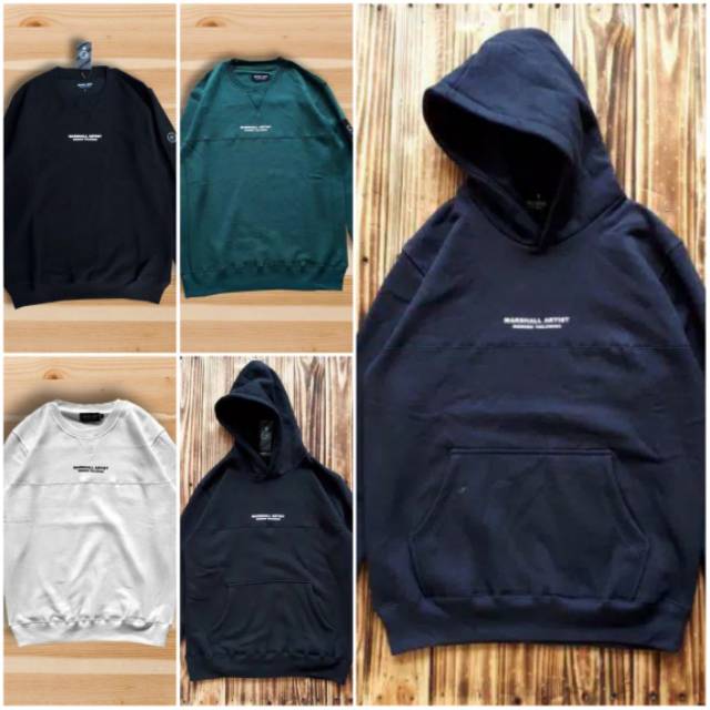 HOODIE SWEATER MARSHALL ARTIST LOGO PREMIUM HYPEBEAST