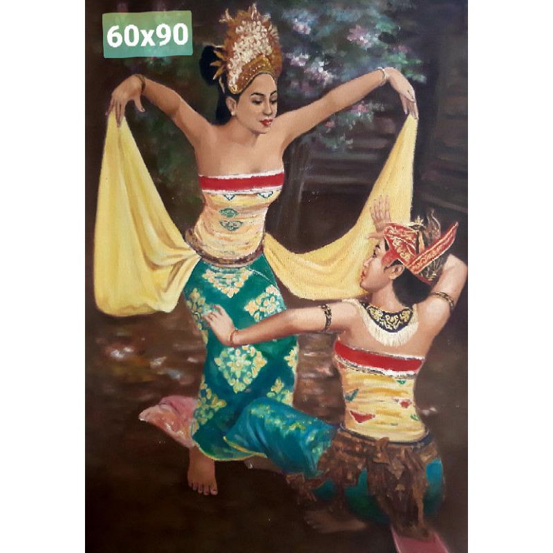 Lukisan Asli Penari Bali