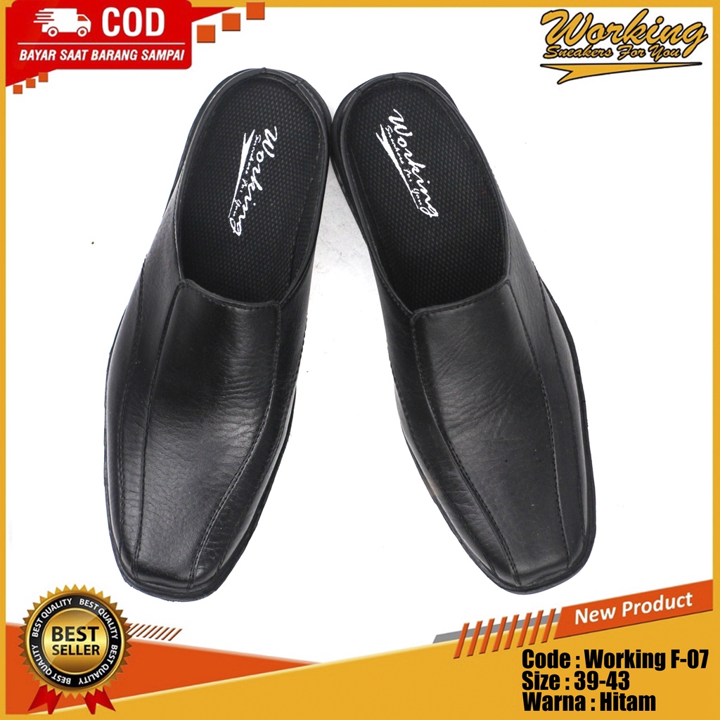 Sepatu Pria Pantofel Anti Slip Kantor Working F-07 Viral Best Seller