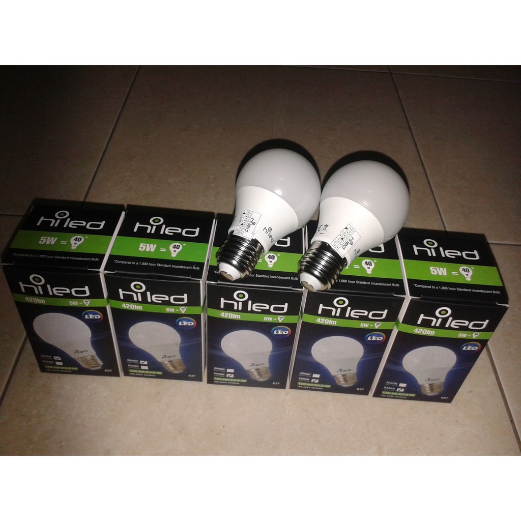 BOHLAM LED 5Watt LAMPU LED HILED 5 WATT 4000 K LED BULB HILED 5W 4000K