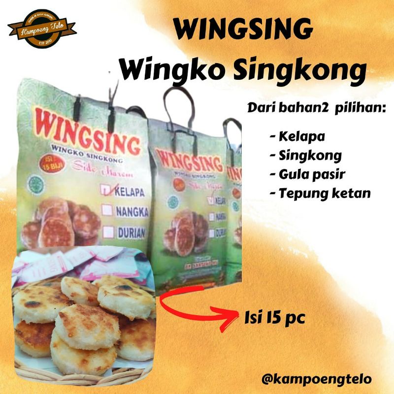 

Wingko Singkong per tas isi 15