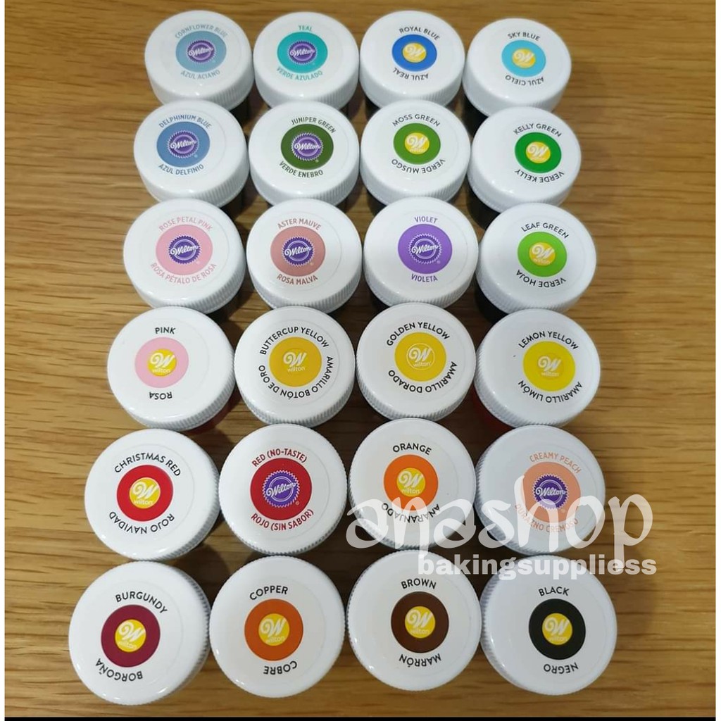 

Wilton Gel Icing Color All Color / Pewarna Wilton Original 100%