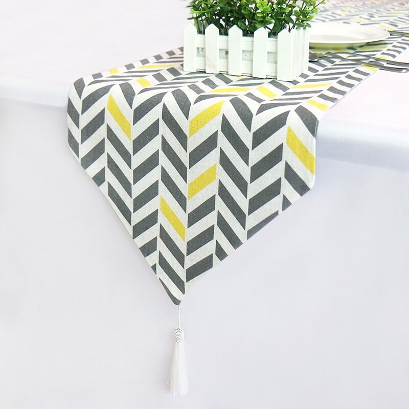 Table Runner 210*32 Canvas Linen / Taplak Meja Tamu Panjang Vintage / Dekorasi