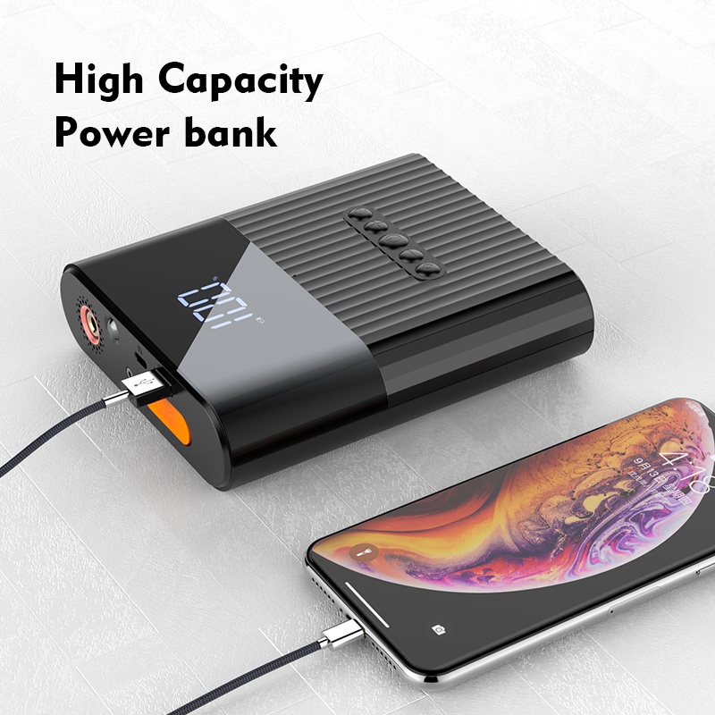 Licheers LC-302 Power Bank 8800mAh Pompa Ban Elektrik Inflators Air Pump Portable