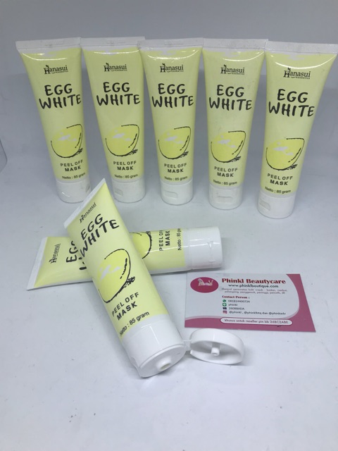 ✿ELYSABETHME✿ ⓗⓐⓝⓐⓢⓤⓘ Masker egg hanasui telur telor wajah peel off angkat sel kulit mati dan komedo white black head