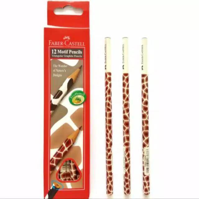 

Pensil motif giraffe / jerapah faber castell