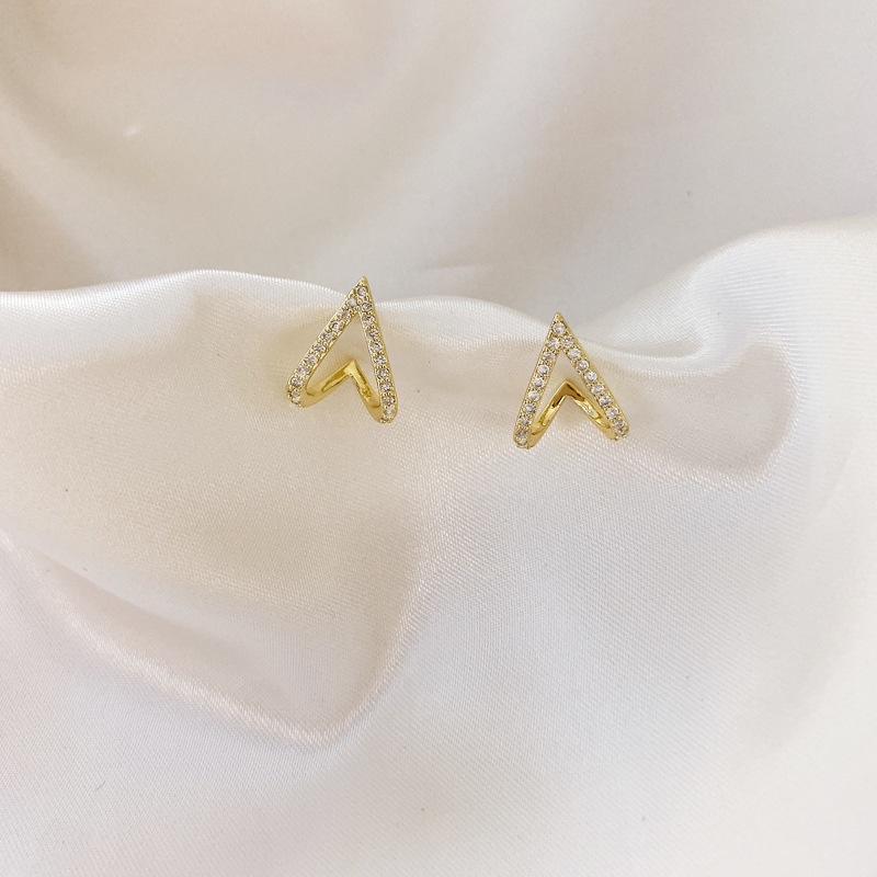 Anting Tusuk Gantung Temperament Hias Berlian Gaya Mewah / Trendy Untuk Wanita