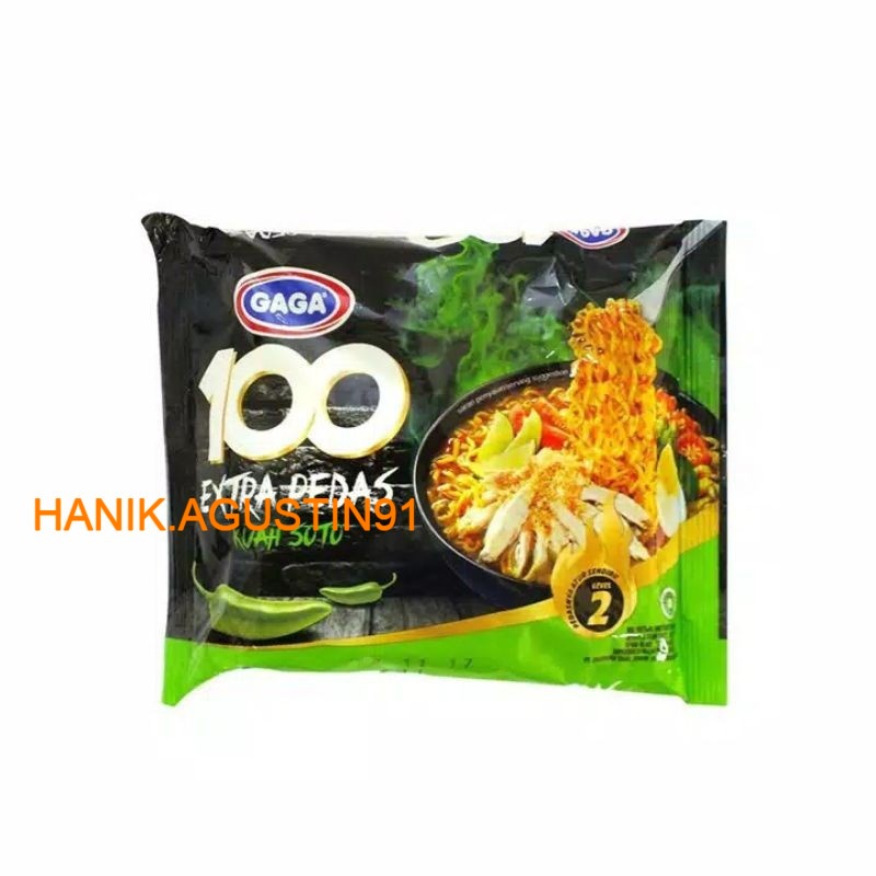 

Gaga 100 Kuah Soto 75 gr / Mie gaga 100 Kuah Soto
