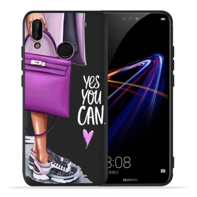 Softcase black Model Girl SAMSUNG A30/A30S/A50S/A70/A80/J2PRIME/J3/J5/M10/M30/M30sNOTE 10/NOTE10plus