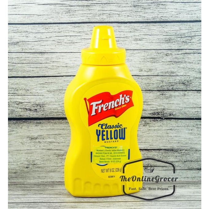 

French's Classic Yellow Mustard Sauce - Saus Mustard 226gr
