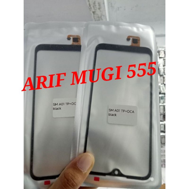 TOUCHSCREEN TS LAYAR SENTUH TC SAMSUNG GALAXY A01 PLUS OCA ORIGINAL