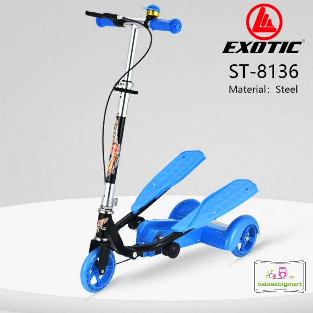 Scooter Exotic ST 8135 ST 8136 Otoped Skuter Lipat Music Anak