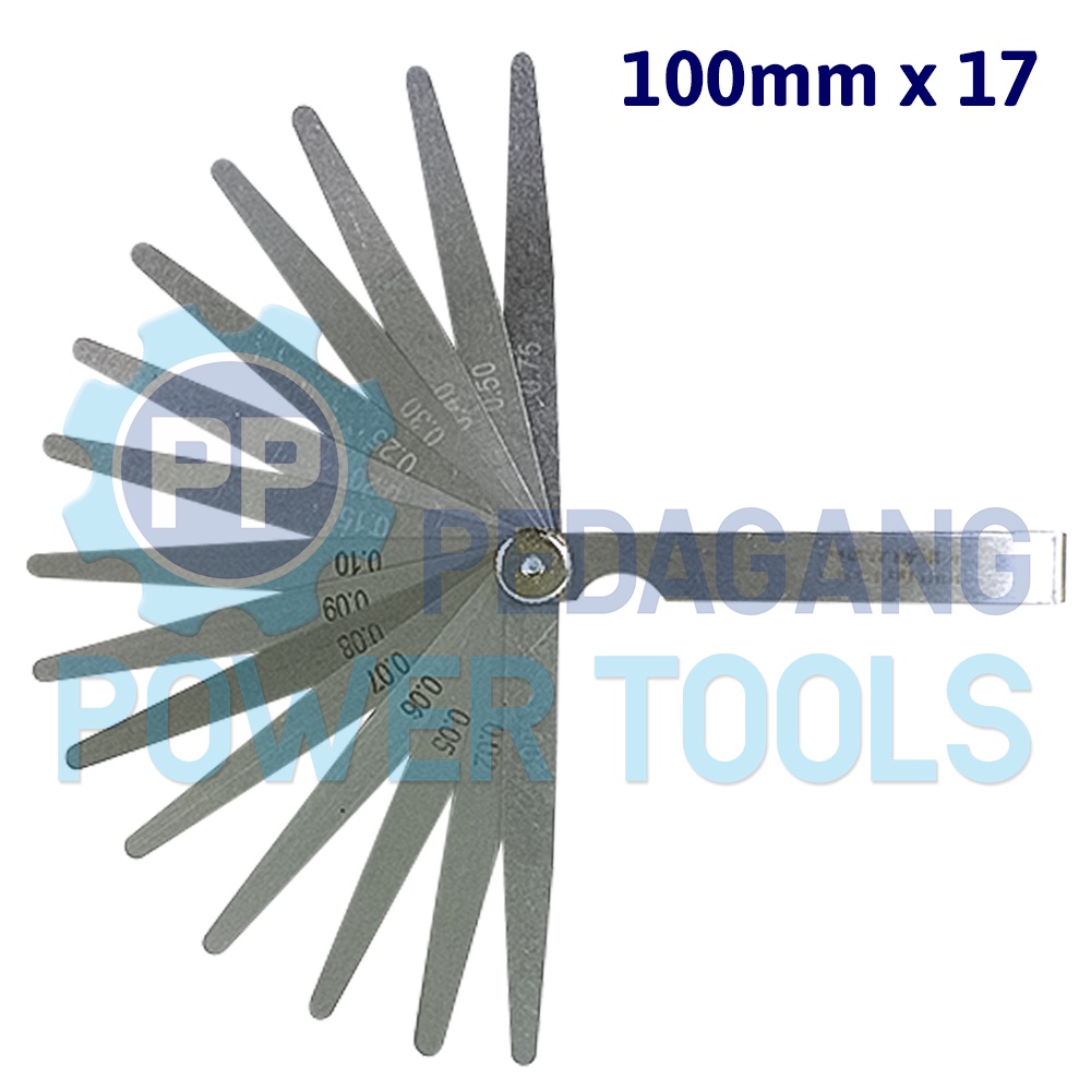 MOLLAR FEELER GAUGES 17 BLADES PISAU PENGUKUR KUNCI STEL KLEP MOTOR