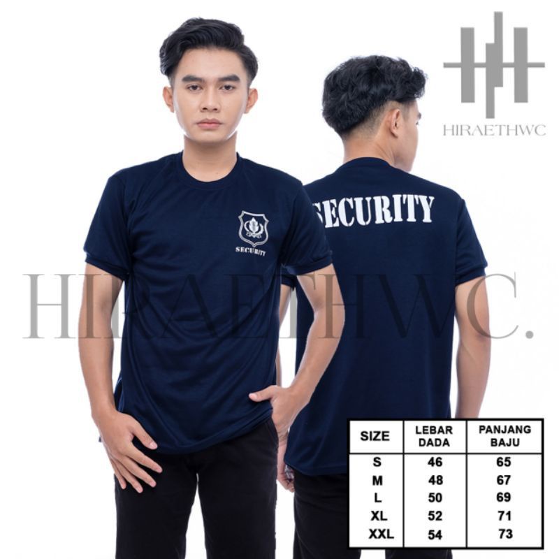 KAOS SECURITY SATPAM LENGAN PENDEK BAJU SATPAM NAVY