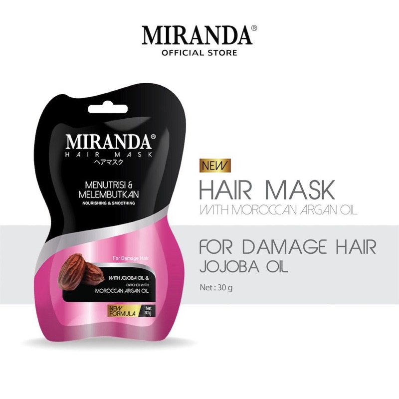 MIRANDA HAIR MASK / HAIR MASK MIRANDA SACHET / MASKER RAMBUT MIRANDA