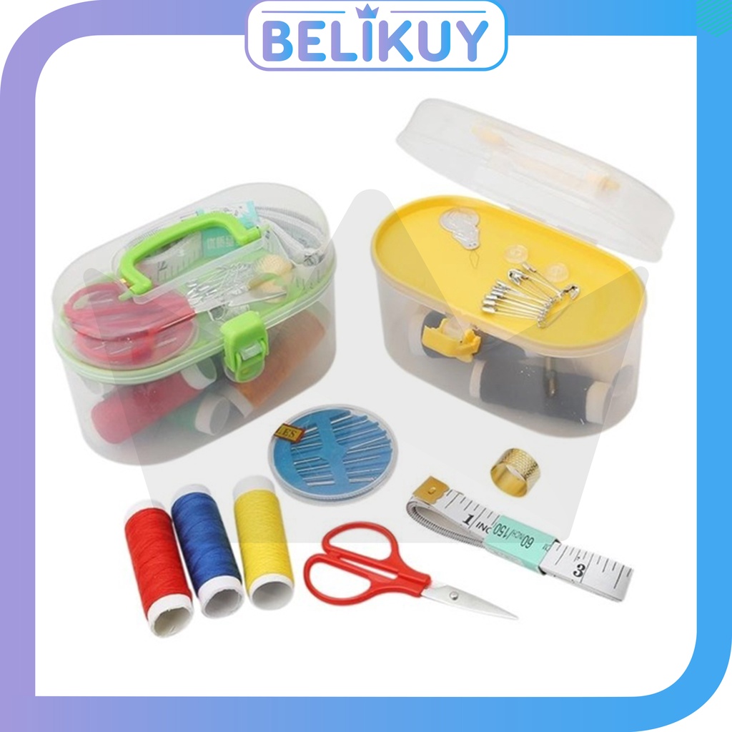 Jual Belikuy COD Alat Set Jahit Box / Alat Set Jahit Isi 8 Benang