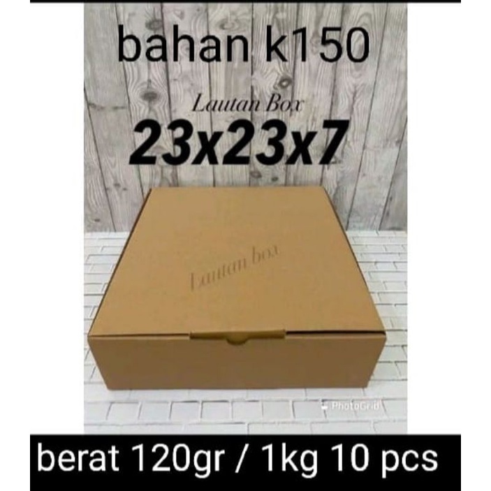 

dus 23x23x7 die cut box baju hijab kue roti murah