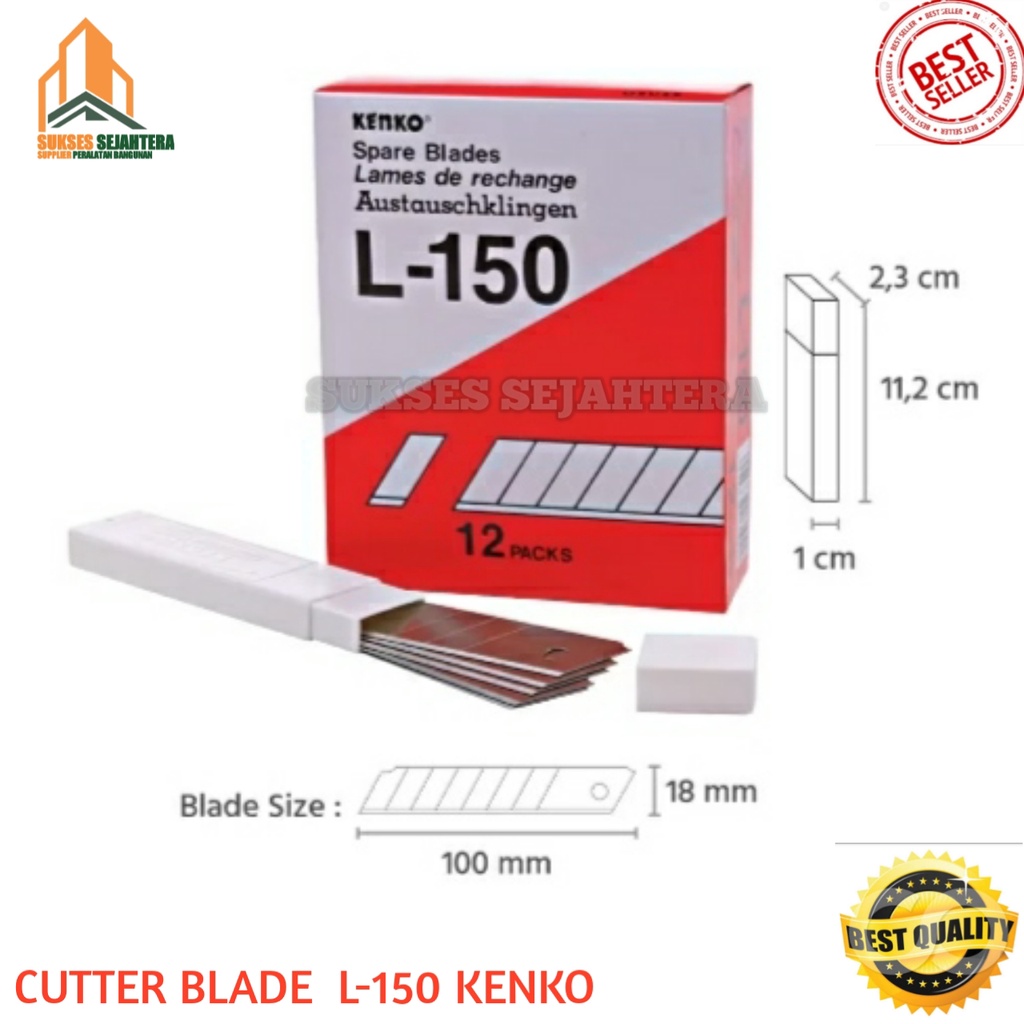 

Isi Cutter Kenko L 150/ Isi Pisau Cuter L150/ Refill Kater Besar L 150