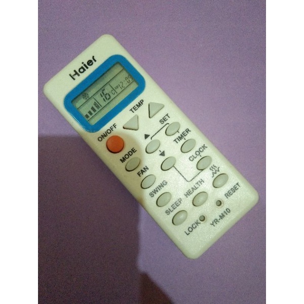 REMOT AC HAIER MODEL LAMA YL-M05/YL-M10