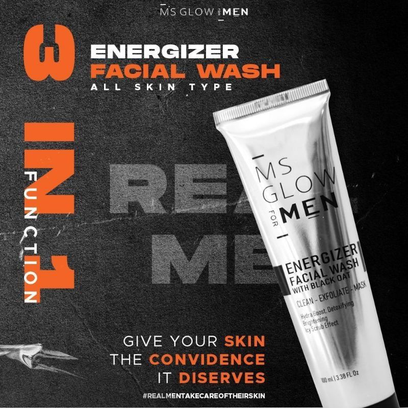 Facial Wash Ms Glow For Men All Skin Ms Glow Men Whitening Acne